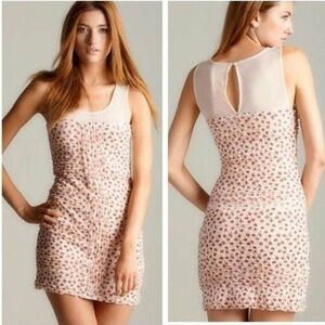 Free People Shimmy Bitsy Ditsy Bodycon Dress Size large